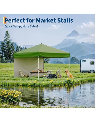 Tienda de Playa Pop Up GarveeLife 3x3m Impermeable UV 50+