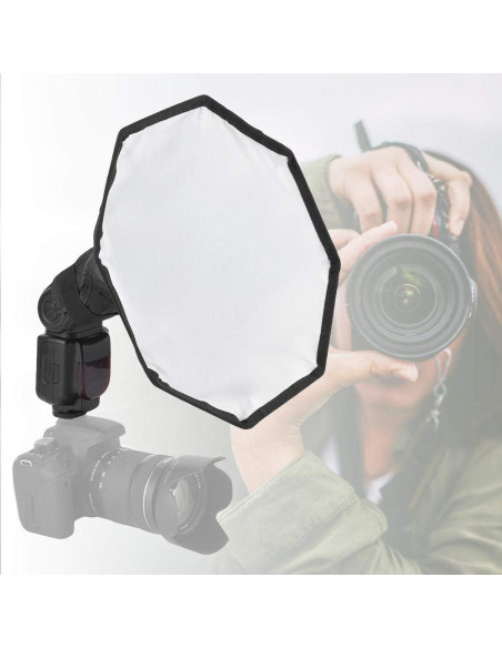 Difusor de Flash Softbox Plegable 30cm Serounder Universal Difusor de Flash Softbox Plegable 30cm Serounder Universal