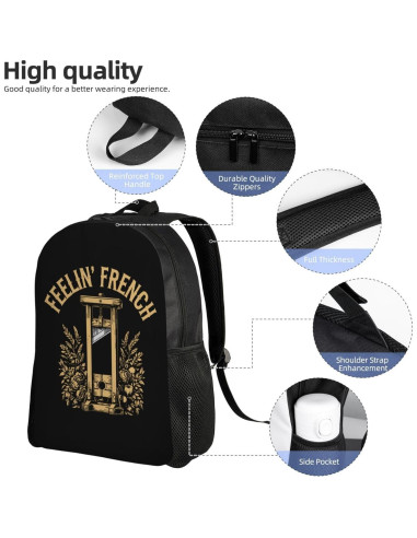 Mochila Vintage Unisex Impermeable para Laptop 14L - Genérico