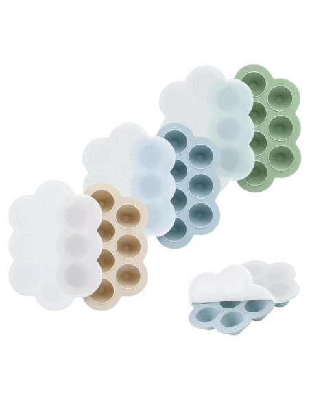 Bandeja de Silicona para Bebés PandaEar 3 Pack - 10 Compartimentos Bandeja de Silicona para Bebés PandaEar 3 Pack - 10 Compartimentos