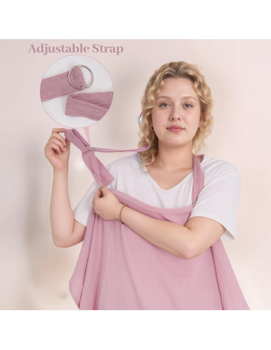 Pack de 2 Cubiertas de Lactancia Muselina 100% Algodón Ajustables