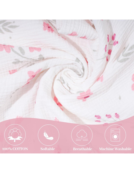 Pack de 2 Cubiertas de Lactancia Muselina 100% Algodón Ajustables Pack de 2 Cubiertas de Lactancia Muselina 100% Algodón Ajustables