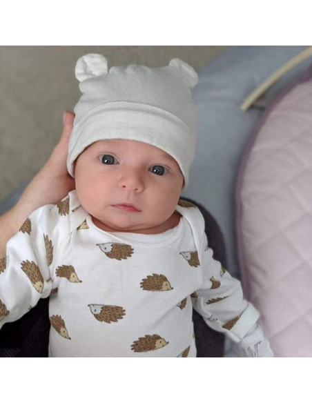 Gorros y Manoplas de Oso BQUBO para Bebés 0-3 Meses Gorros y Manoplas de Oso BQUBO para Bebés 0-3 Meses