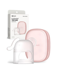 Juguete de Dentición Elefante Moyuum - Silicona Natural 3+ Meses