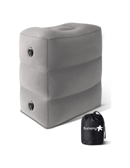 Cojín Inflable de Viaje Sunany para Descanso de Pies - Ajustable Cojín Inflable de Viaje Sunany para Descanso de Pies - Ajustable