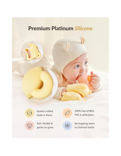 Juguete de Dentición Elefante Moyuum - Silicona Natural 3+ Meses 2