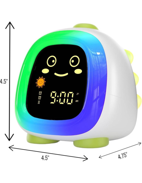 Reloj Digital de Entrenamiento del Sueño IQ Dinosaurio para Niños Reloj Digital de Entrenamiento del Sueño IQ Dinosaurio para Niños