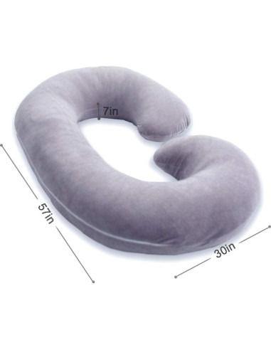 Almohada Corporal de Maternidad 1 MIDDLE ONE en Forma de C 145 cm