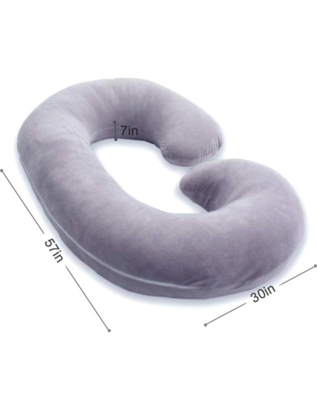 Almohada Corporal de Maternidad 1 MIDDLE ONE en Forma de C 145 cm Almohada Corporal de Maternidad 1 MIDDLE ONE en Forma de C 145 cm