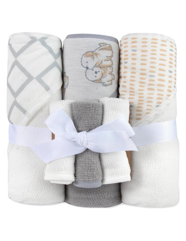 Juego de Toallas de Baño con Capucha Baby Essentials 6 Piezas