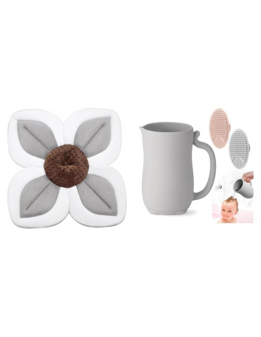 Almohadilla de Baño para Bebés PandaEar + Taza de Enjuague