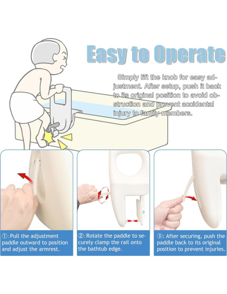 Barra de Seguridad Ajustable FamilyRoots para Bañera, Soporta 150 kg, Antideslizante, Blanca Barra de Seguridad Ajustable FamilyRoots para Bañera, Soporta 150 kg, Antideslizante, Blanca
