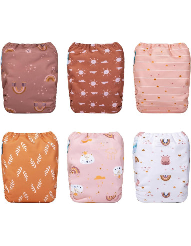 Paquete de 13 Pañales de Tela Babygoal para Recién Nacidos 2.3-5.4kg