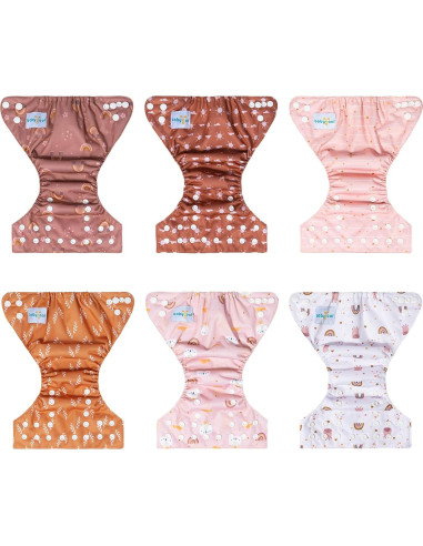 Paquete de 13 Pañales de Tela Babygoal para Recién Nacidos 2.3-5.4kg