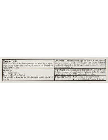 Gotas Nasales Salinas AYR 50ml - Alivio Alergias y Resfriados