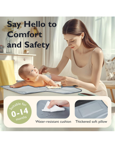 Almohadilla Cambiadora Portátil Mommore Resistente al Agua 98x56cm