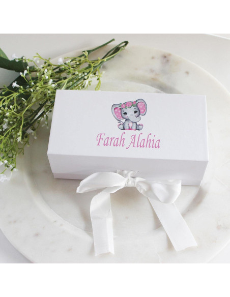 Set de Cepillo y Peine Personalizado para Bebé Elefante Rosa Set de Cepillo y Peine Personalizado para Bebé Elefante Rosa