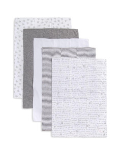 Pañales de Eructo Burt's Bees Baby 100% Algodón Orgánico 5 Pzas 2