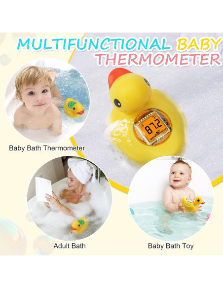 Termómetro de baño digital para bebés AXHHTVCGY pato recargable Termómetro de baño digital para bebés AXHHTVCGY pato recargable