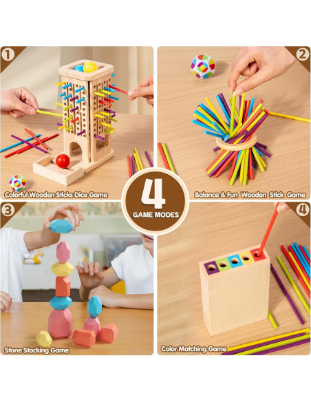 Juego de Mesa Montessori Zeewoo para Niños 3 a 8 Años Juego de Mesa Montessori Zeewoo para Niños 3 a 8 Años