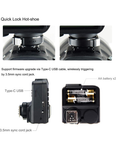 Disparador Inalámbrico TTL Godox X2T-O para Olympus y Panasonic