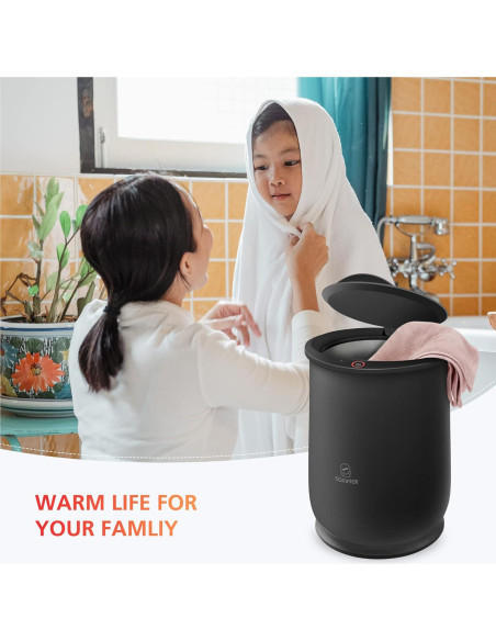 Calentador de Toallas Comfier 20L Negro, Calentamiento Rápido 10 Min Calentador de Toallas Comfier 20L Negro, Calentamiento Rápido 10 Min