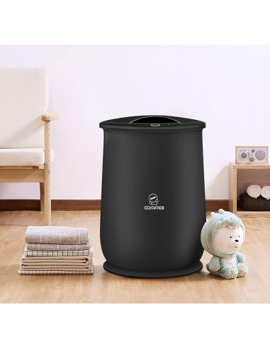 Calentador de Toallas Comfier 20L Negro, Calentamiento Rápido 10 Min