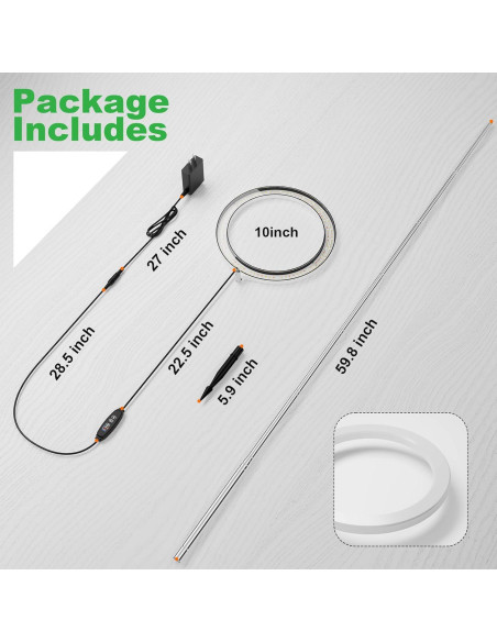 Luz de Crecimiento LED 25.4cm Little Joke Espectro Completo Luz de Crecimiento LED 25.4cm Little Joke Espectro Completo