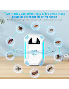 Repelente Ultrasónico NexKey 2025 para Insectos y Roedores 2