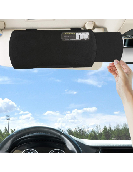 Extensor de Visera Solar TFY para Automóvil 2 Piezas Antirreflejo Extensor de Visera Solar TFY para Automóvil 2 Piezas Antirreflejo