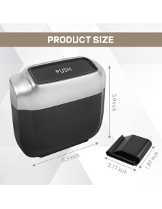 Bote de Basura para Auto Wuyaoyao Mini con Tapa y 30 Bolsas 2