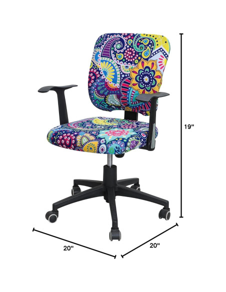Funda Estirable para Silla de Oficina FORCHEER Boho 2 Piezas Funda Estirable para Silla de Oficina FORCHEER Boho 2 Piezas