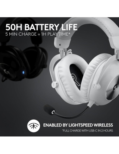Auriculares Gaming Inalámbricos Logitech G PRO X 2 - 50mm, DTS:X 7.1