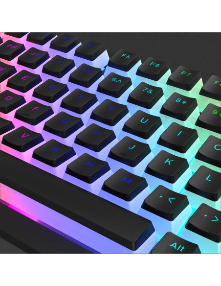 Womier Pudding Keycaps Set 165 Teclas PBT Negro Compatible Womier Pudding Keycaps Set 165 Teclas PBT Negro Compatible