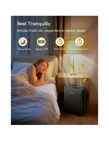 Purificador de Aire Afloia Europa 2.0 para Hogar Mascotas 185,8 m