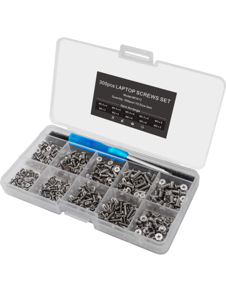 Kit de Tornillos para Laptop Mcsher 500 Piezas Phillips Kit de Tornillos para Laptop Mcsher 500 Piezas Phillips