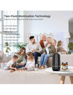 Difusor de Aceite Esencial Sin Agua 2ndAroma Negro 10ml 2