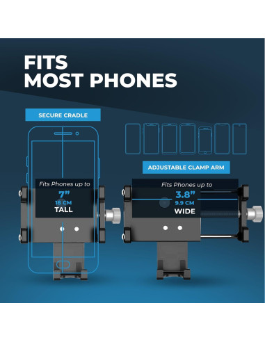 Soporte Universal para Teléfono Roam, Ajustable para Smartphones 5-10 cm