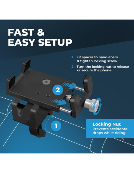 Soporte Universal para Teléfono Roam, Ajustable para Smartphones 5-10 cm