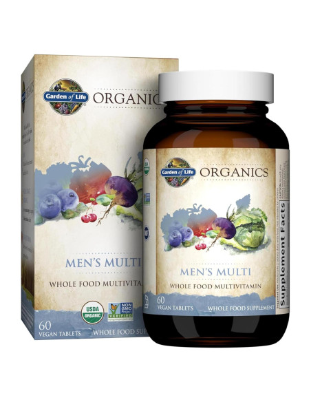 Multivitamínico Orgánico Vegano Jardín de Vida 60 Tabletas Multivitamínico Orgánico Vegano Jardín de Vida 60 Tabletas