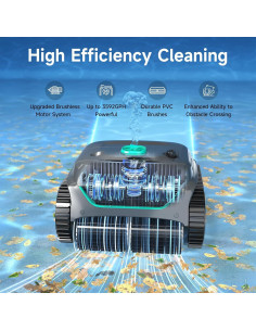 Limpiador de piscina robótico inalámbrico WYBOT C2, 180 min 2