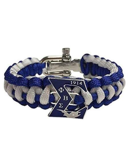 Pulsera de Supervivencia Paracord Phi Beta Sigma Ajustable Pulsera de Supervivencia Paracord Phi Beta Sigma Ajustable