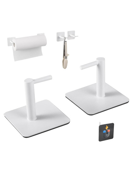 Soporte Magnético para Toallas de Papel GBESTWOOW Blanco 5.08x7.62 cm Soporte Magnético para Toallas de Papel GBESTWOOW Blanco 5.08x7.62 cm