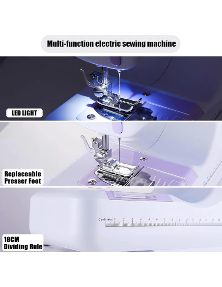 Máquina de Coser Eléctrica Mini FHSM-505 con Kit de 27 Piezas Máquina de Coser Eléctrica Mini FHSM-505 con Kit de 27 Piezas