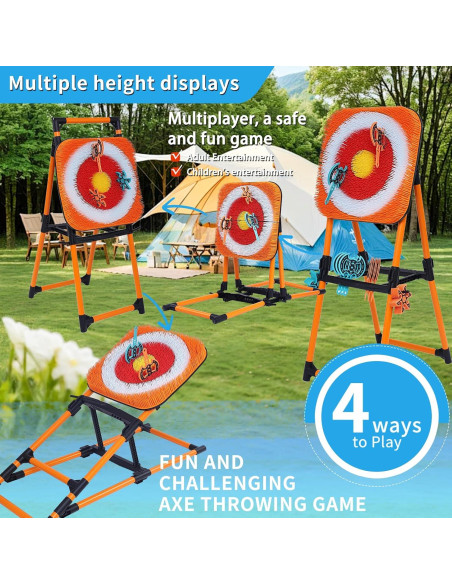 Juego de Lanzamiento de Hachas NUCTKP HTB845 con 8 Hachas Juego de Lanzamiento de Hachas NUCTKP HTB845 con 8 Hachas