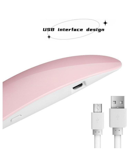 Lámpara LED UV para Uñas Gel ZBJBinCH 6W Portátil Plegable Lámpara LED UV para Uñas Gel ZBJBinCH 6W Portátil Plegable