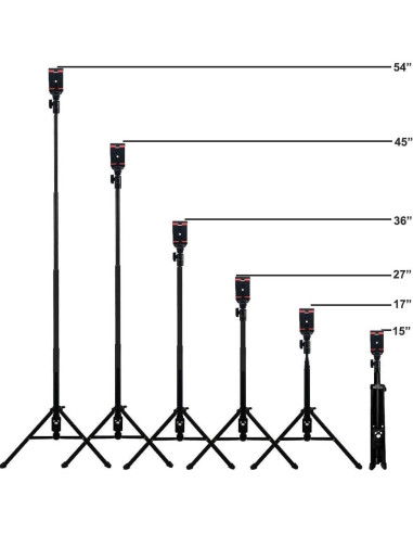 Trípode Profesional Acuvar 50TRS Ajustable Aluminio 203.2 cm