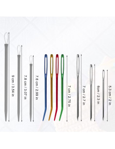 20 Agujas de Darnado SAVITA de Acero Inoxidable con Botellas 2