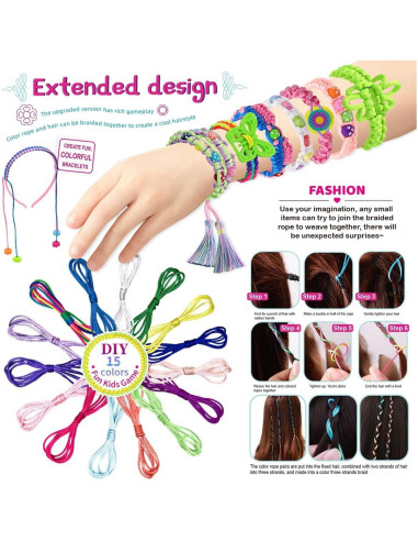 Kit de Pulseras de Amistad HFWDGTAO 169PCS para Niñas