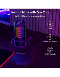 Micrófono de Condensador de Escritorio Cirico MK02P con AI 2